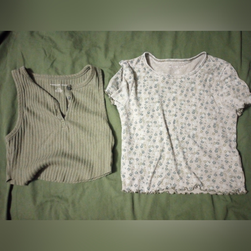 American Eagle Outfitters Cropped Tee And Tank